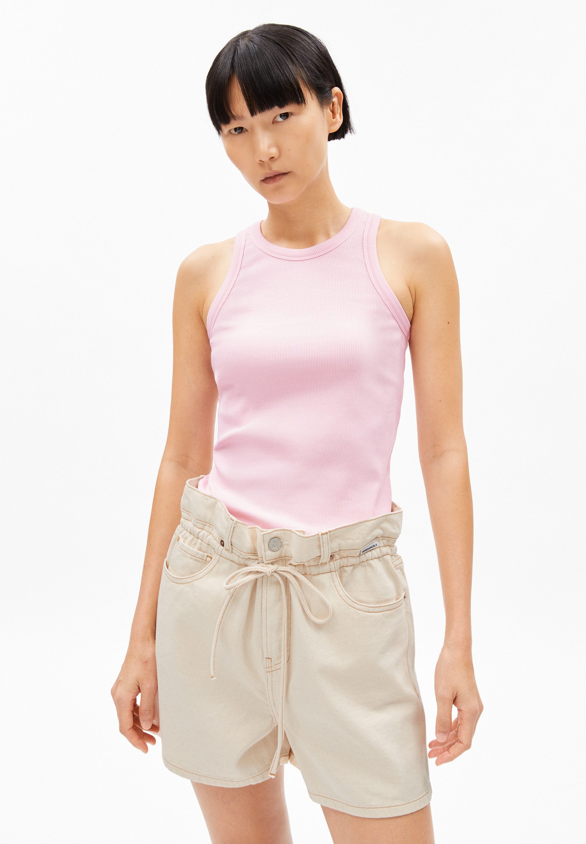 Shirttop KANITAA TOP Ripp-Top aus Bio-Baumwoll Mix Slim Fit