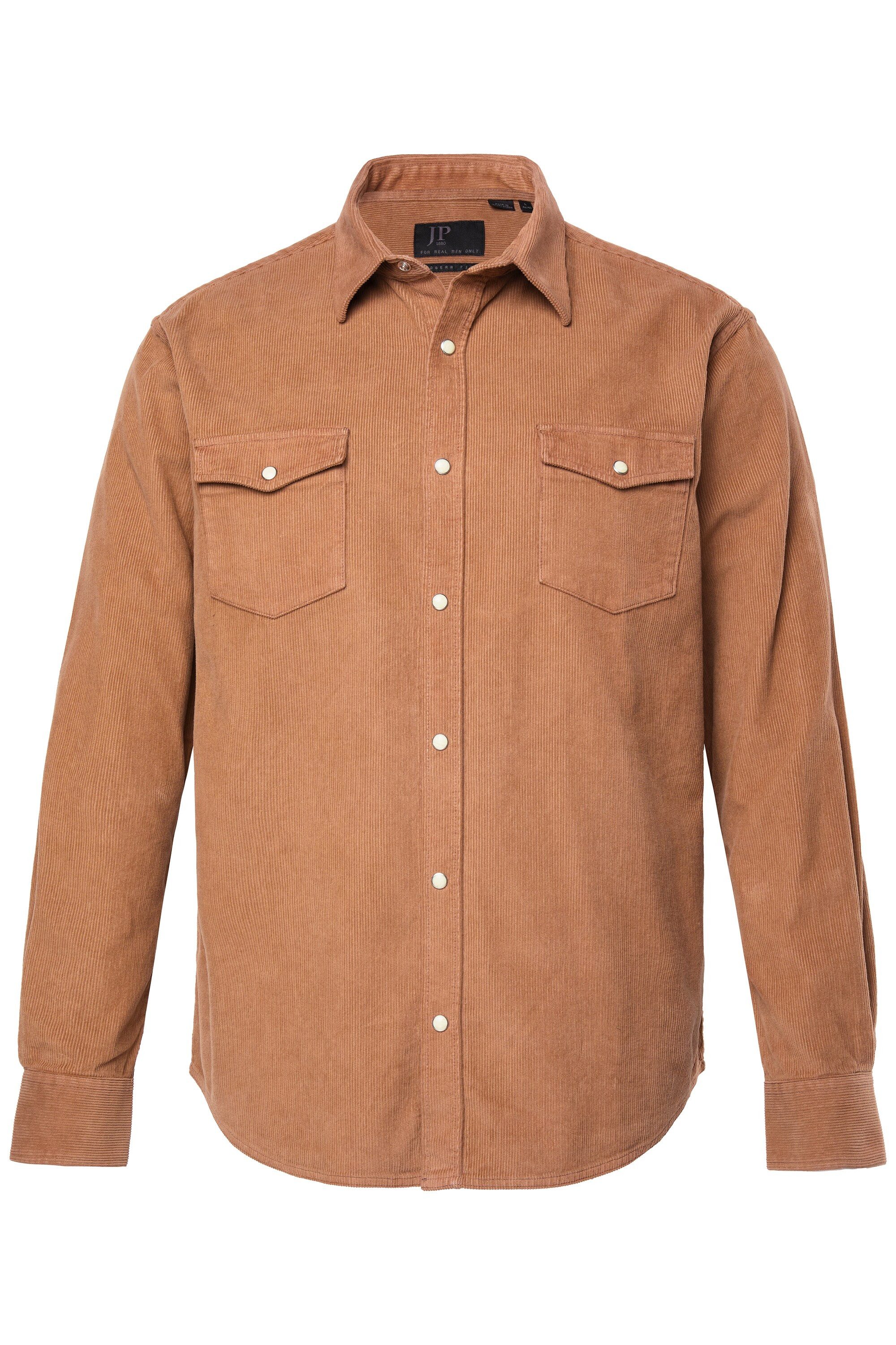 JP1880 Businesshemd Cordhemd Langarm Kentkragen Modern Fit