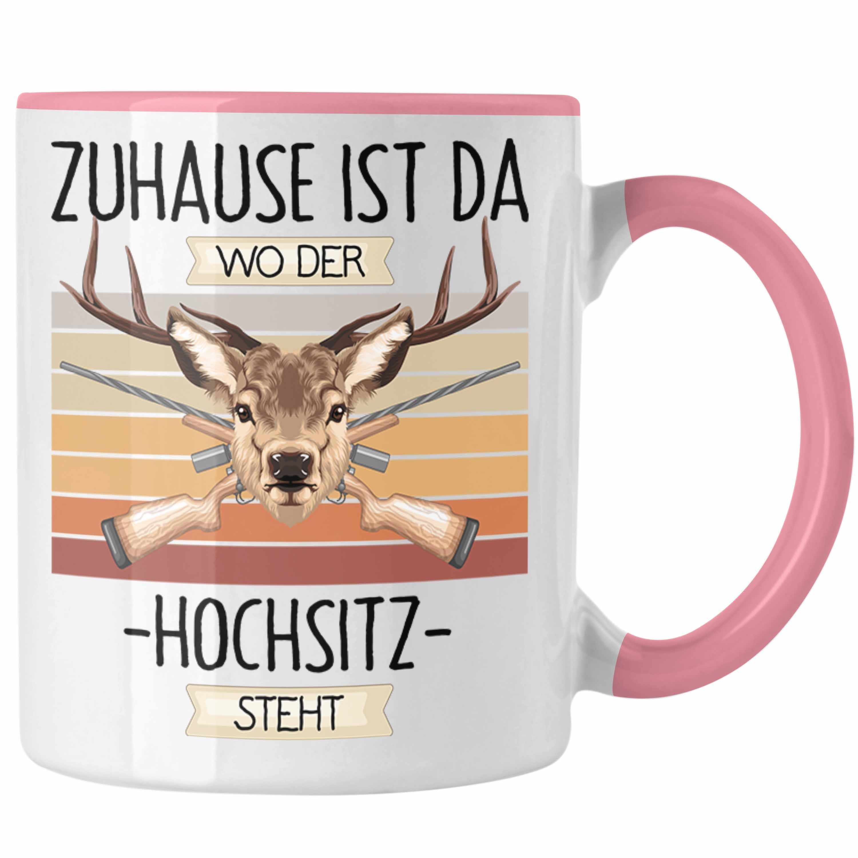 Rosa Zuhause Trendation Geschenkidee Jagen Ist Lustiger Tasse Jäger Geschenk Tasse Spruch Da