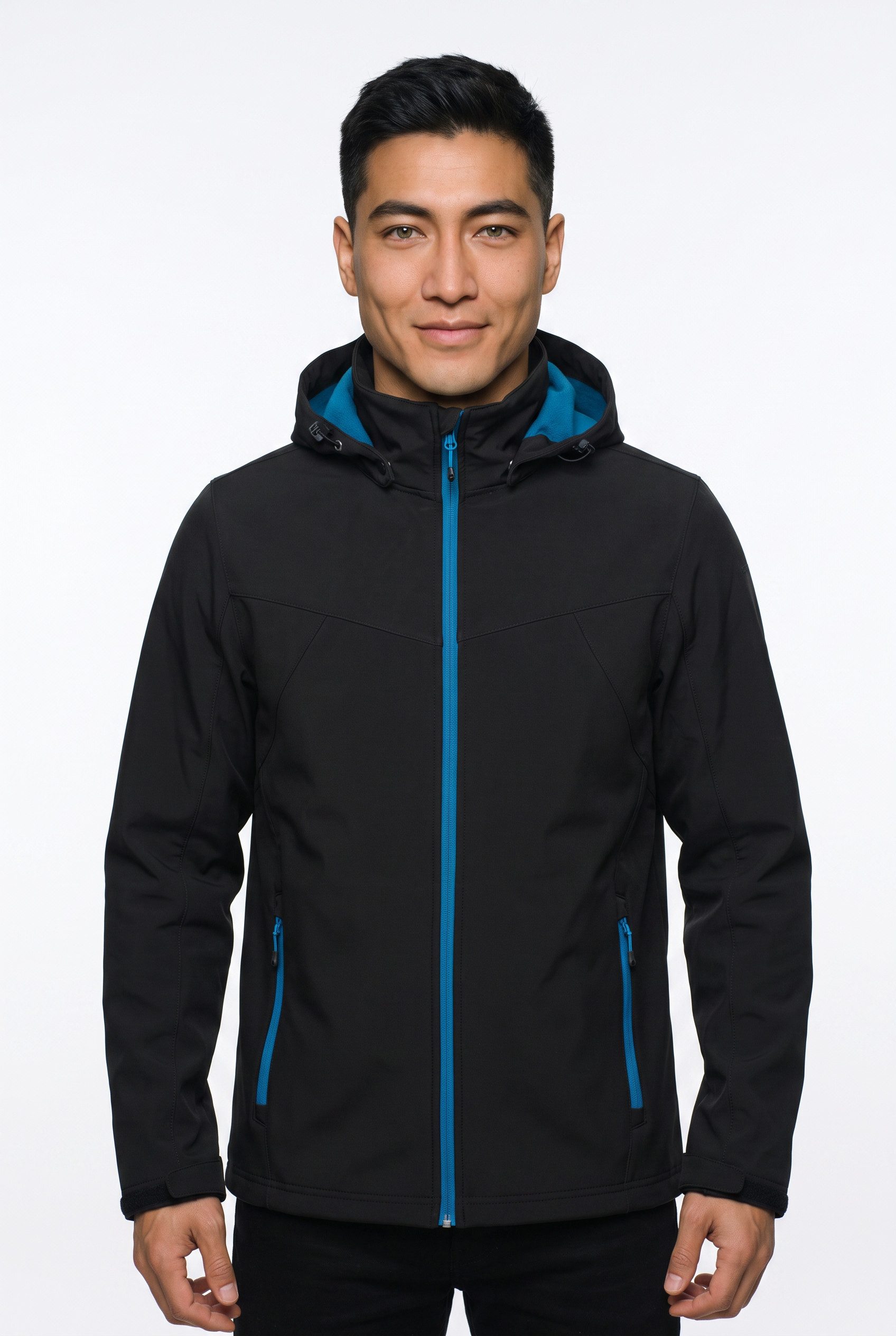 Icepeak Softshelljacke ICEPEAK BRIMFIELD mit abnehmbarer Kapuze, winddicht, wasserabweisend, atmungsaktiv