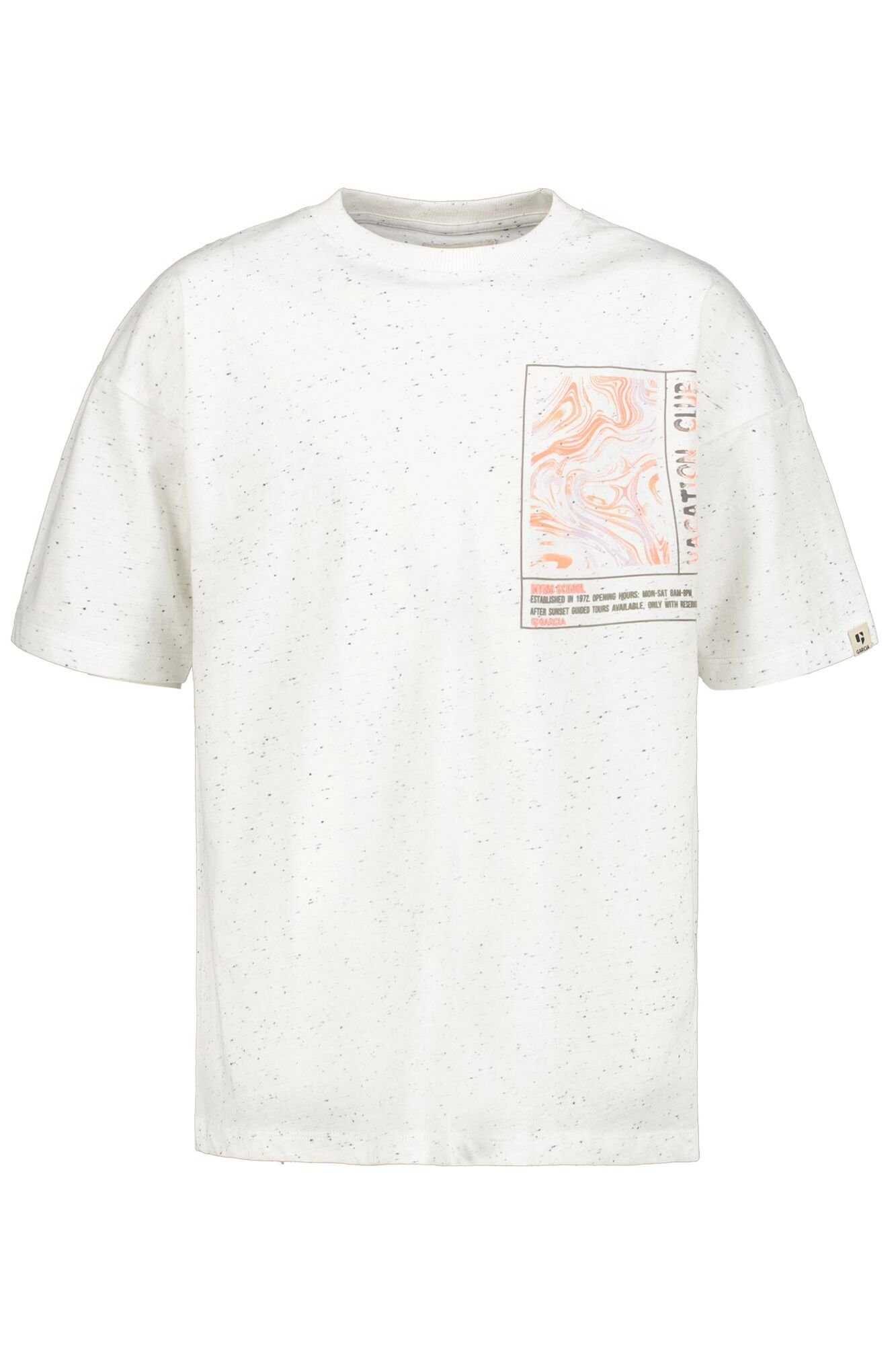 Garcia T-Shirt melange mit Brustprint