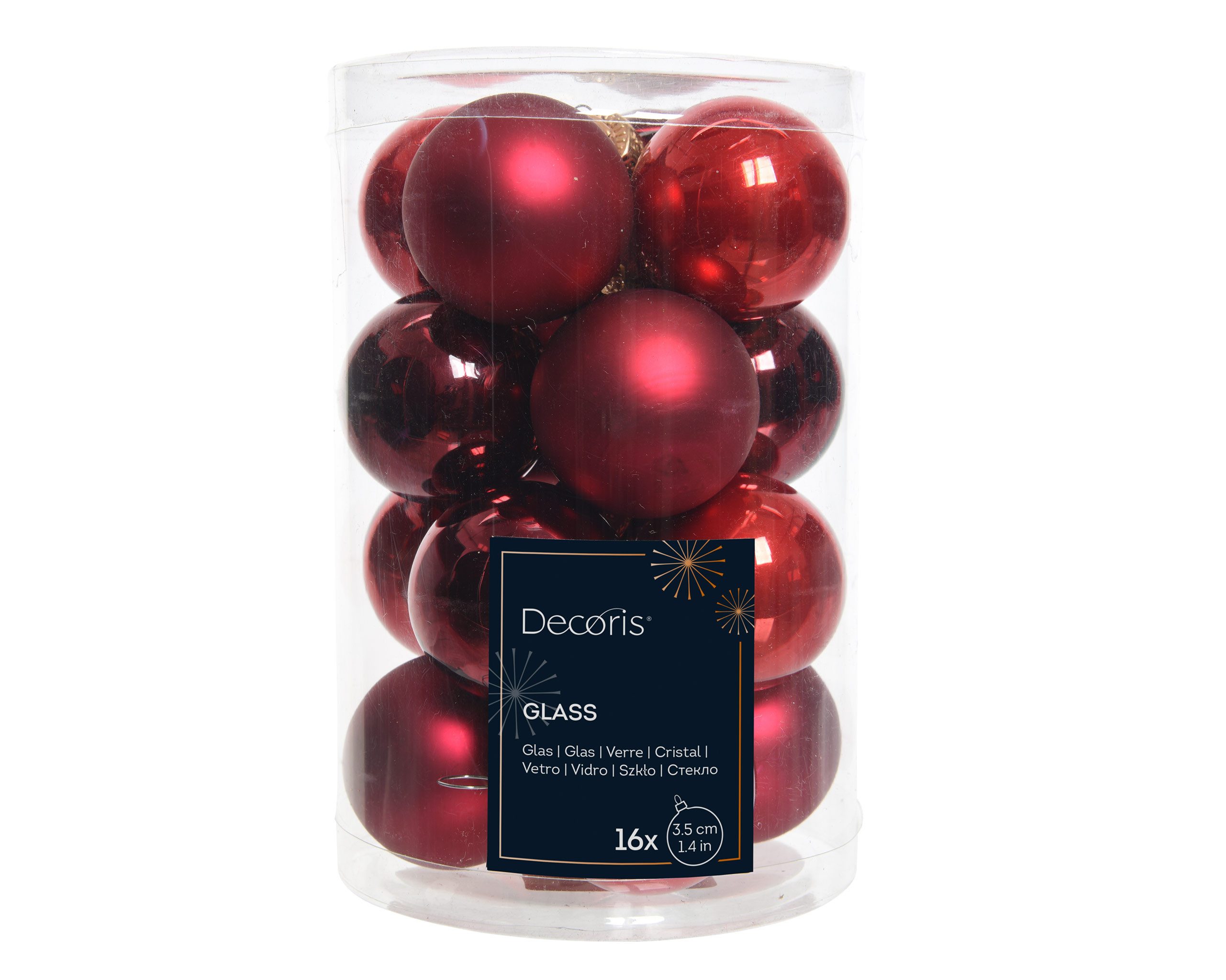 Kaemingk Weihnachtsbaumkugel, Weihnachtskugeln Glas 3,5cm 16 Stück - Weihna günstig online kaufen