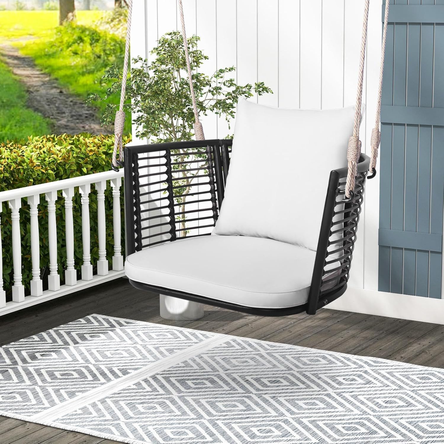 KOMFOTTEU Hängesessel Hängestuhl, aus Rattan & günstig online kaufen