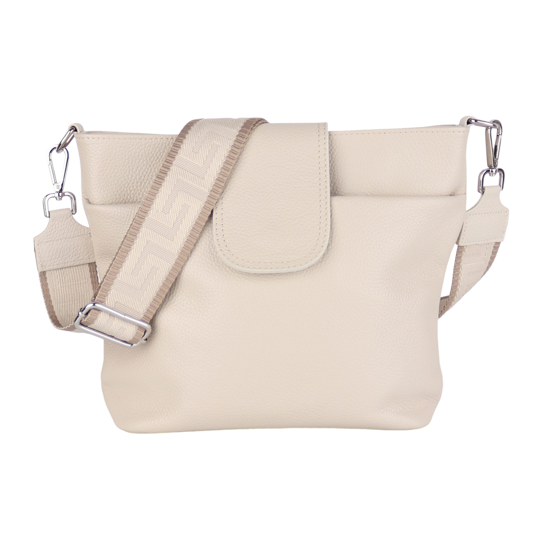 MIRROSI Umhängetasche Damen, Crossbody Bag, Echtleder Made in Italy (1 Tasche mit 1 oder 2 Gurte), verstellbaren Schulterriemen), 30x24,50x9cm (BXHXT) viel Stauraum
