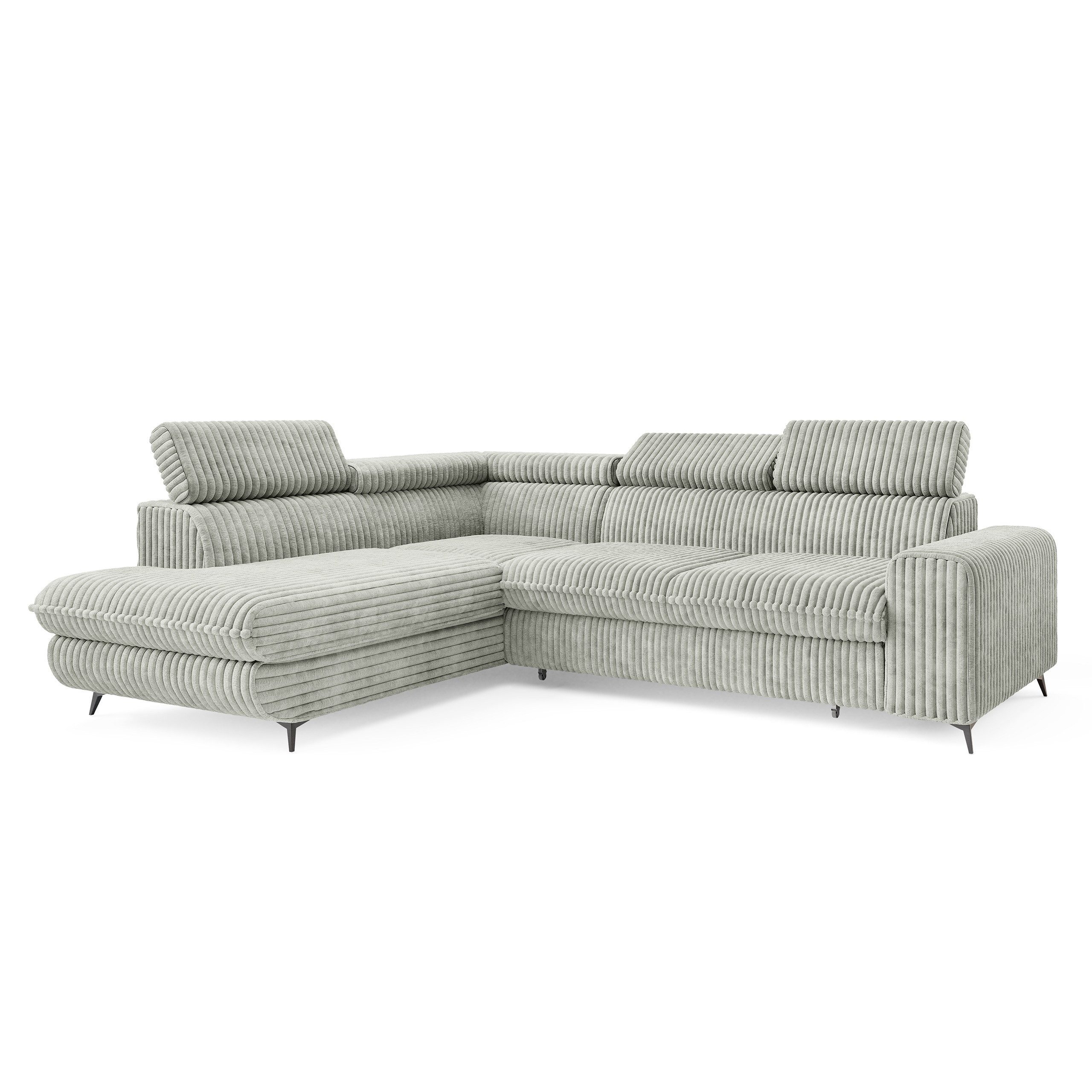 Masseno Ecksofa VELISS mit Schlaffunktion L-Form, Sofa mit Bettkasten