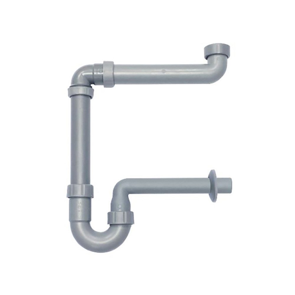 Siphon PP-Raumsparsiphon DN32 100% Recyling Kunststoff