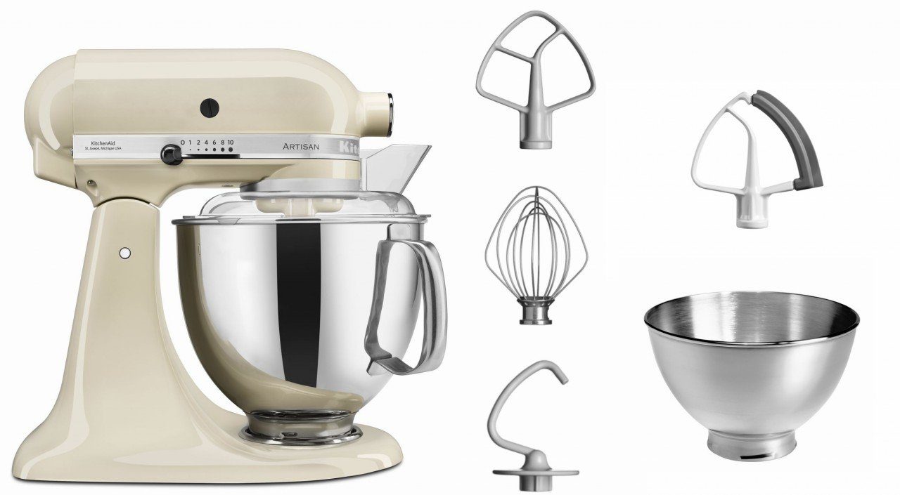 KitchenAid Küchenmaschine KitchenAid 5KSM175PS mit Gemüseschneider und 3 Zusatztrommeln