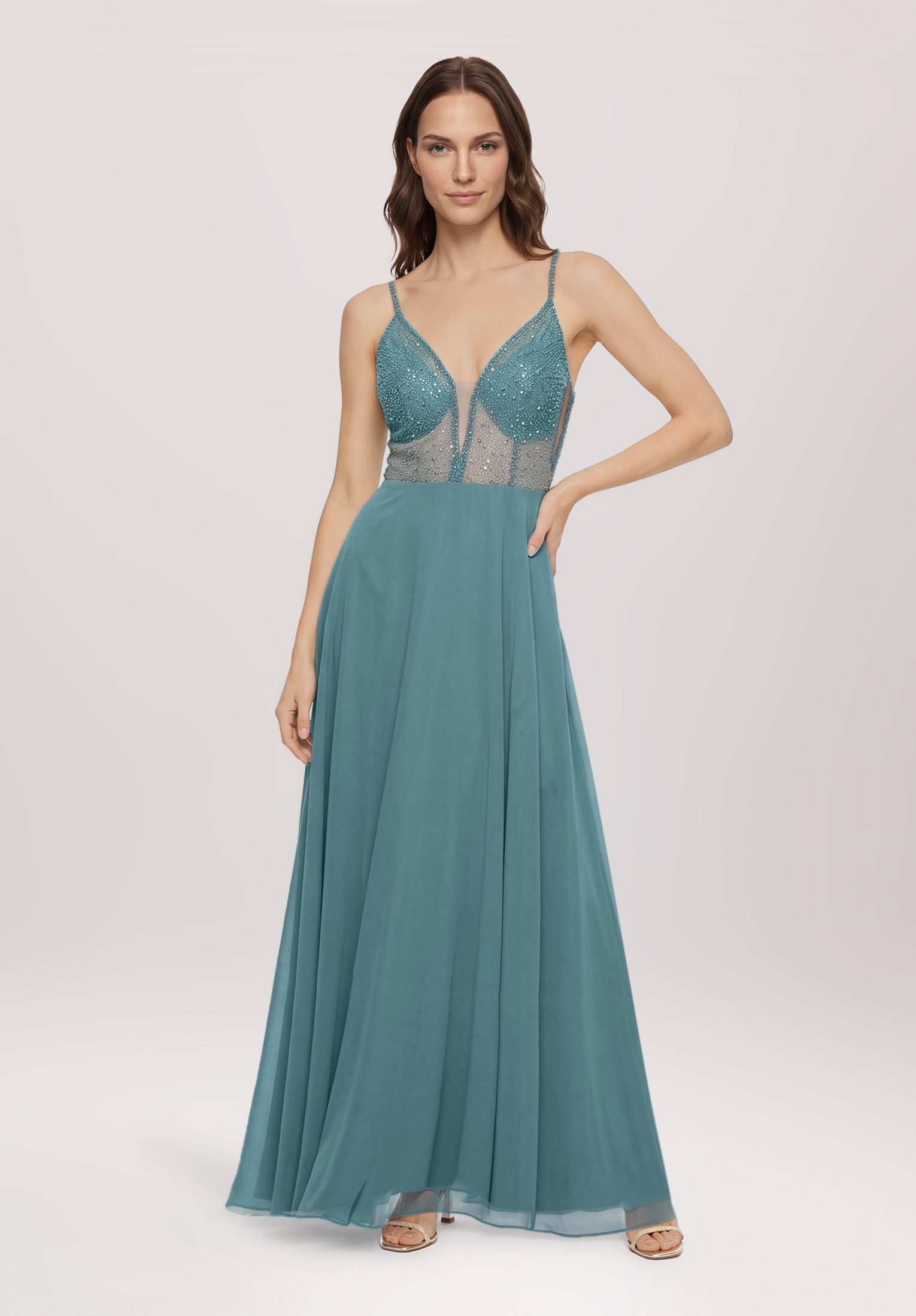 Vera Mont Abendkleid Damen mit Stickerei – Bild 2 von 5