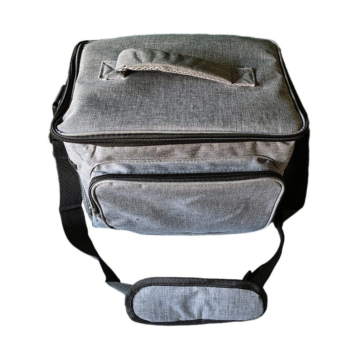 ToCi Kühltasche Kühltasche 15L Grau - Faltbare Picknicktasche + 4x 200ml Kühlakkus – Bild 3 von 5