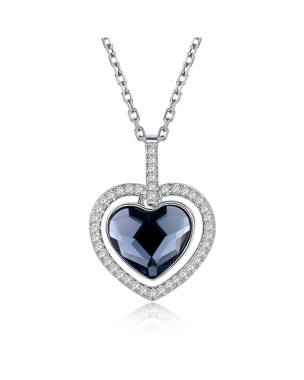 DANIEL CLIFFORD Herzkette 'Bella' Damen Halskette Silber 925 mit Herz Anhän günstig online kaufen
