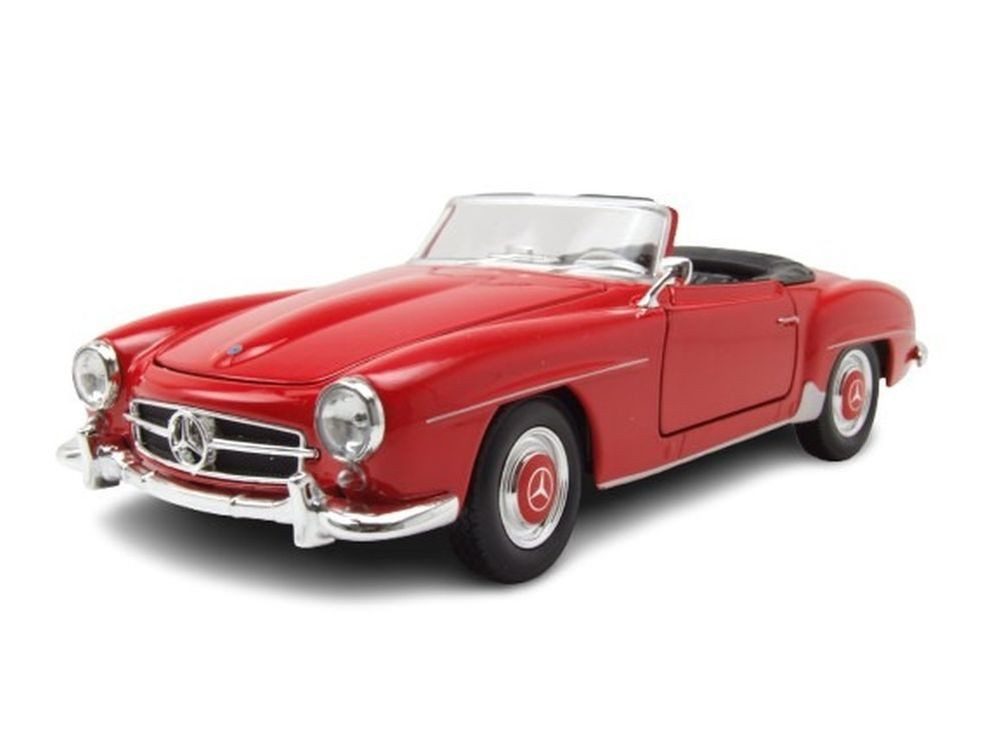 Welly Modellauto Mercedes 190 SL W121 1955 rot, Maßstab 1:24
