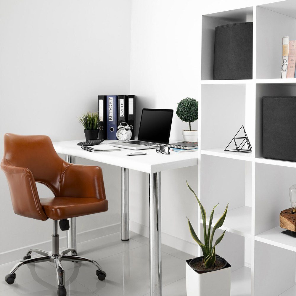 Kunstleder MyBuero Bürostuhl Cognac RELAX Office St), Home ergonomisch Drehstuhl Schreibtischstuhl (1 ZH