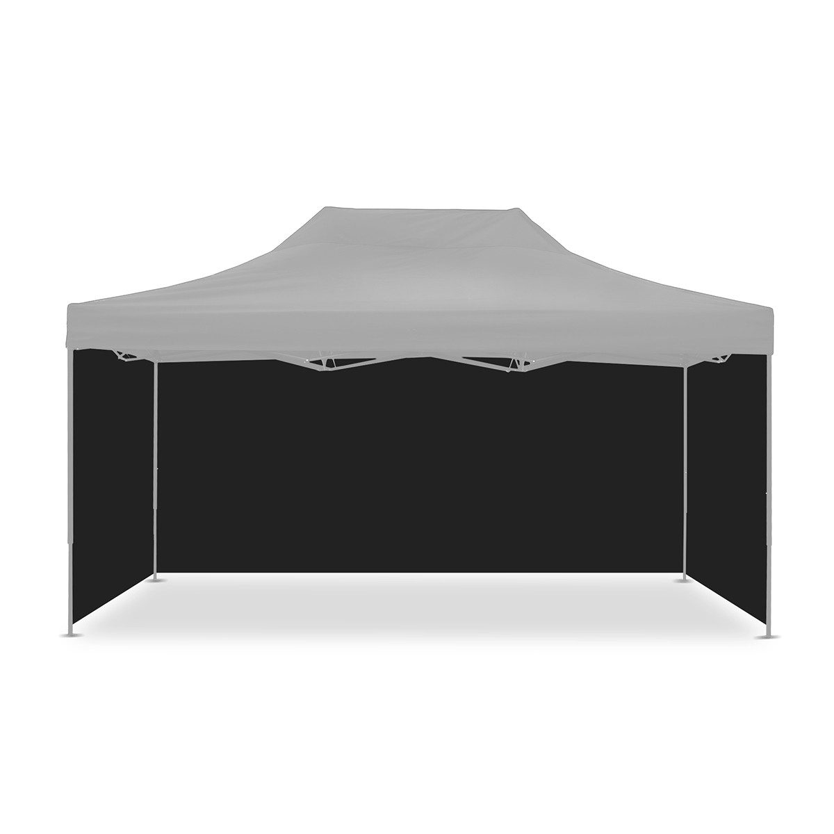 Tourtecs Bikerzelt 4x Pavillon Zelt schwarz Seitenwände für Rennzelt 3x4,5m