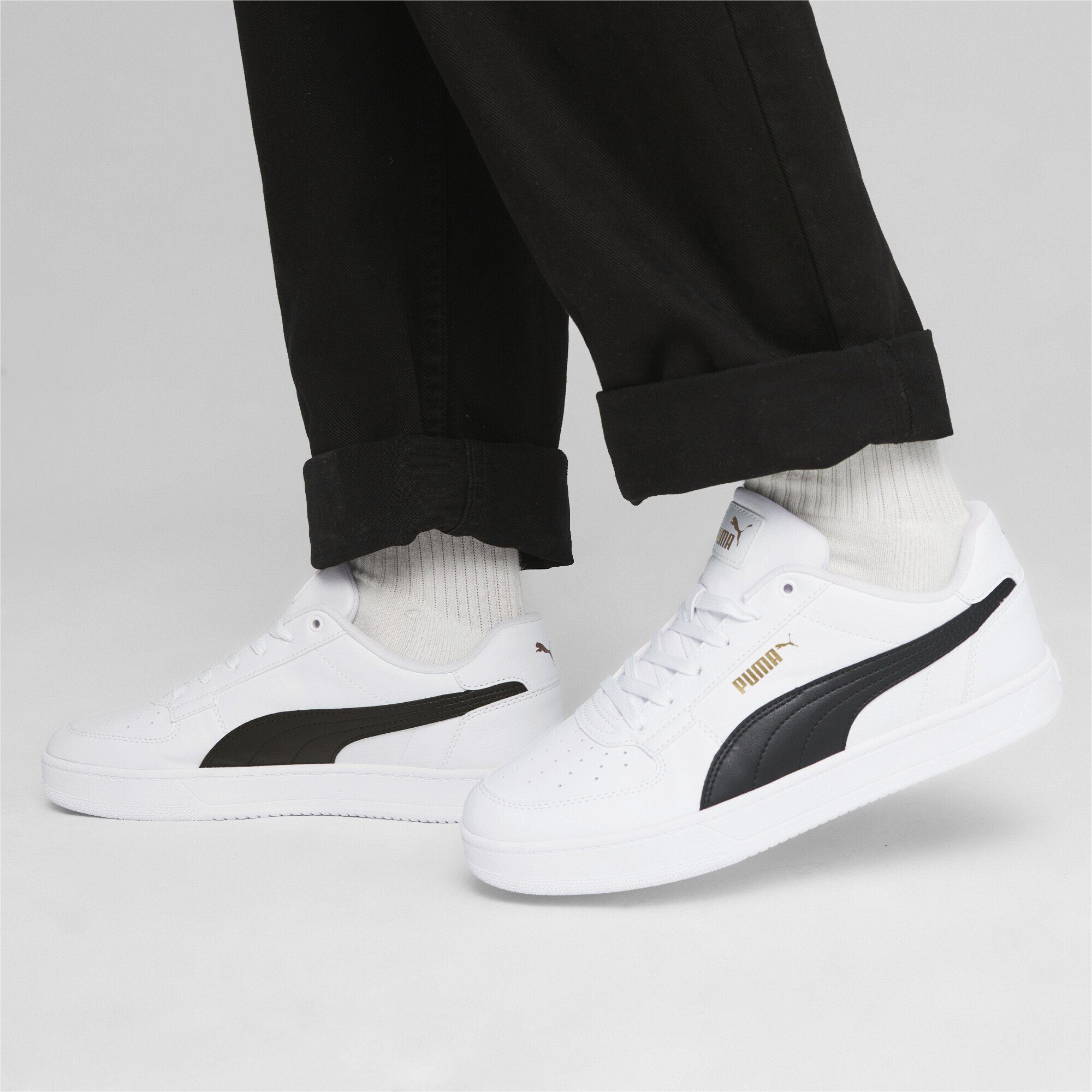 PUMA Caven 2.0 Sneakers White Gold Erwachsene Black Sneaker