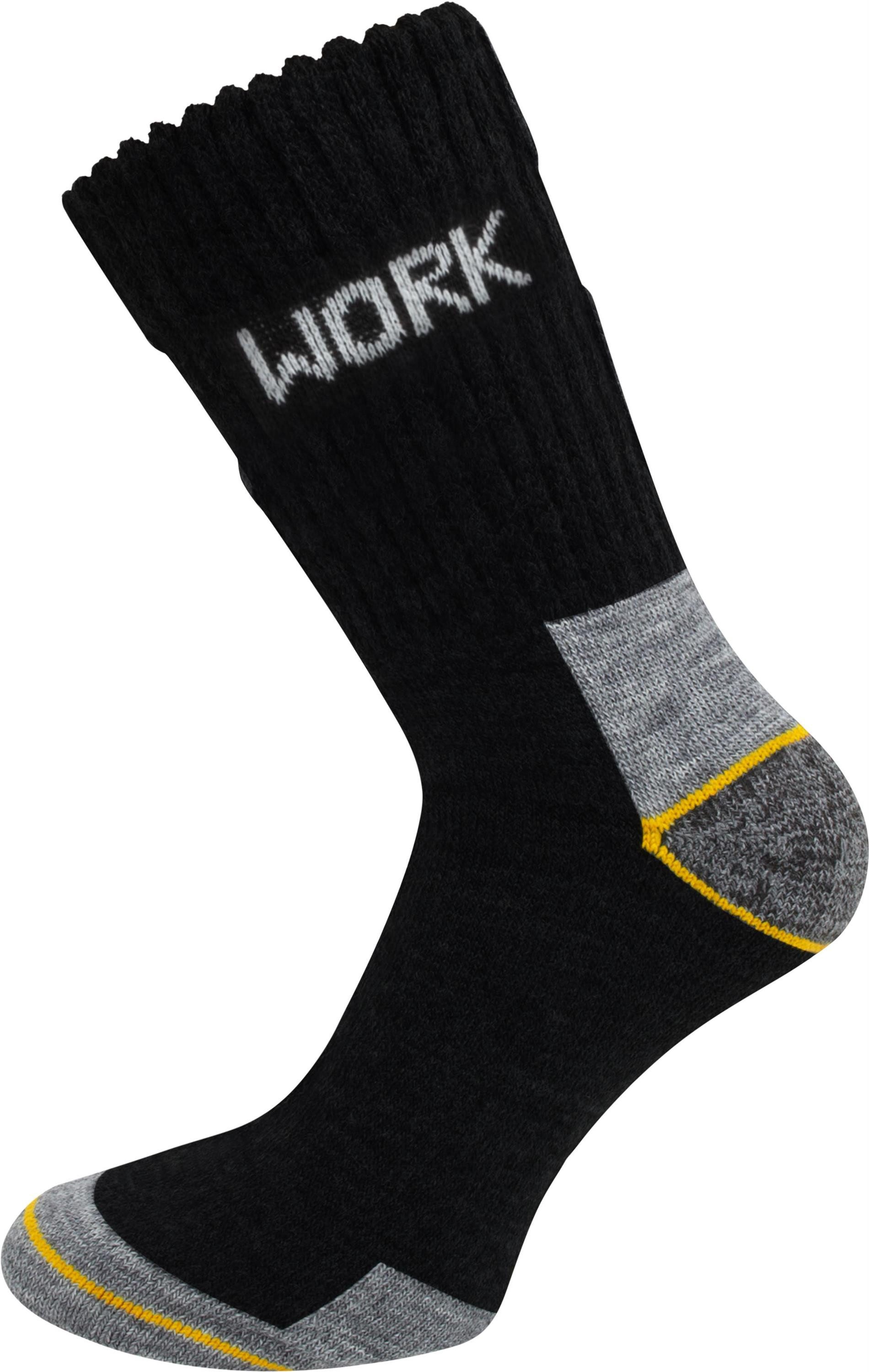 normani Basicsocken 6 Paar Arbeitssocken Work Wool (6er-Set, 6 Paar) robust, langlebig und bequem