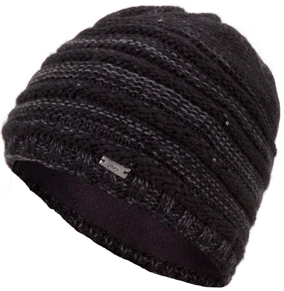 Faera Strickmütze Wintermütze Damen Mütze Beanie Haube gefüttert Strickmütze  Damenmütze, Onesize Größe: Länge ca. 27cm, Umfang ca. 48-56cm (flexibel)