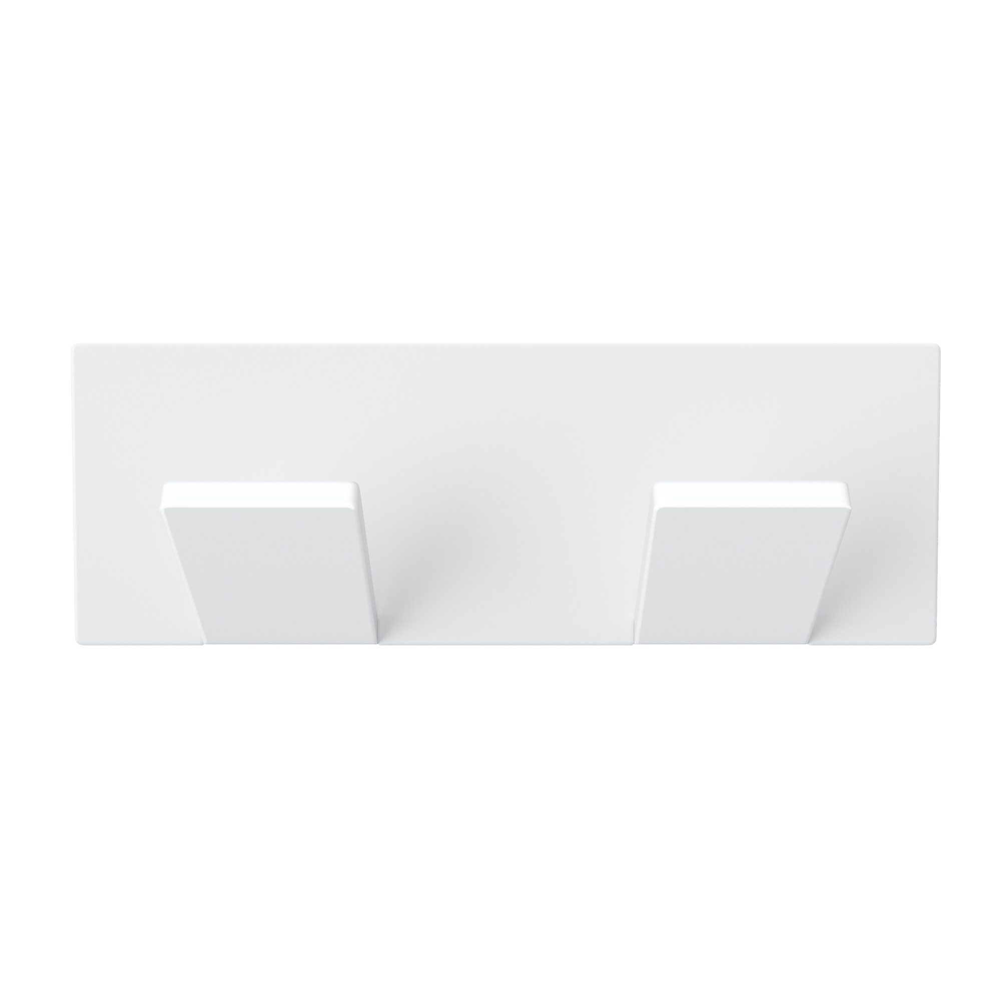 doporro Garderobenhaken Wandgarderobe Wandhaken aus Edelstahl 2 Haken 100×35×24.2mm Stalo-02, Montage ohne Bohren