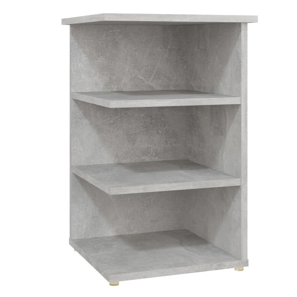 vidaXL Mehrzweckregal NA Beistellregal Betongrau 35x35x55 cm Spanplatte