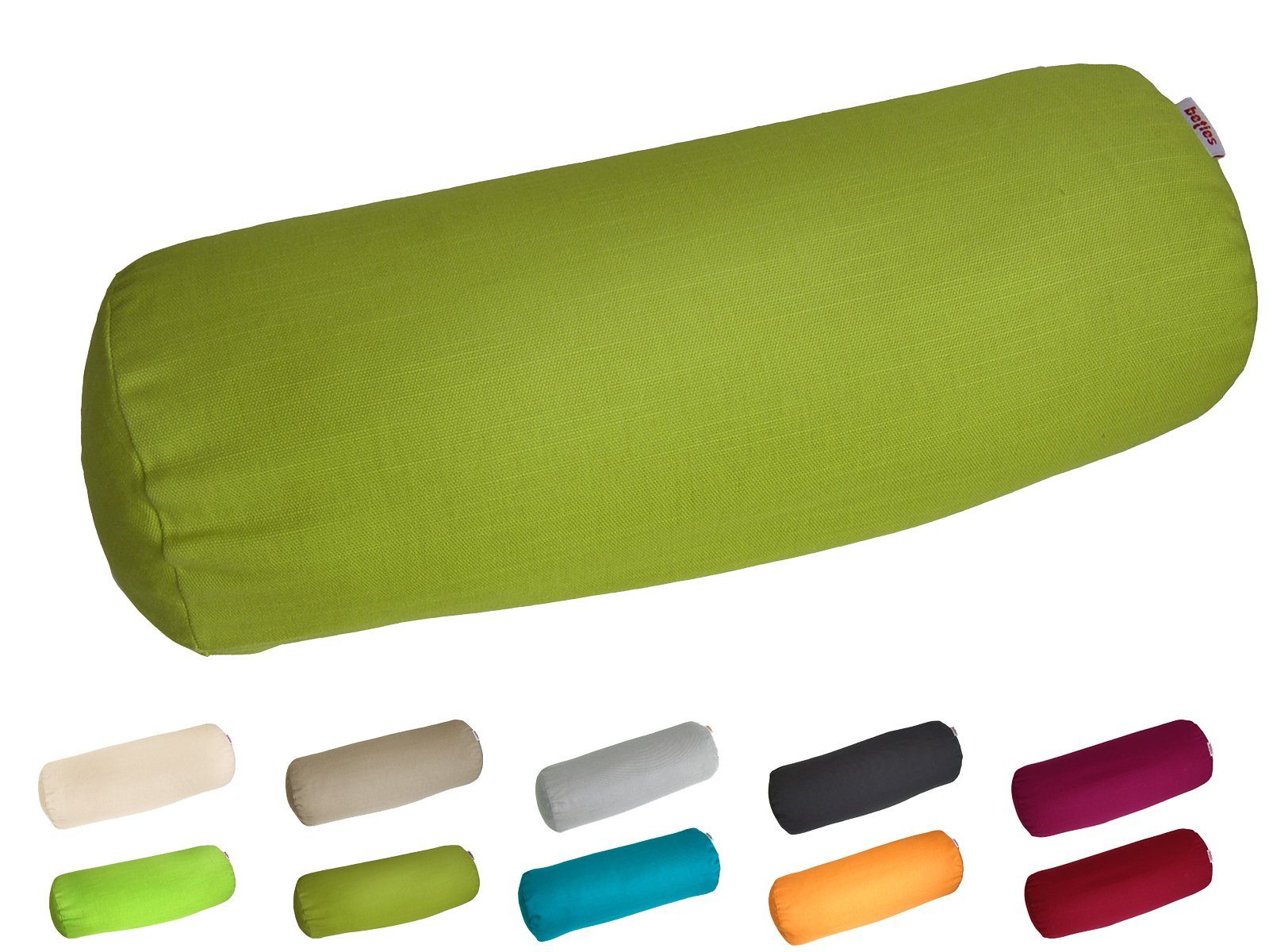 Nackenrollenbezug Farbenspiel, beties Farben Noppen Webstruktur (1 grün Stück), fröhlichen kleinen in Interessante mit