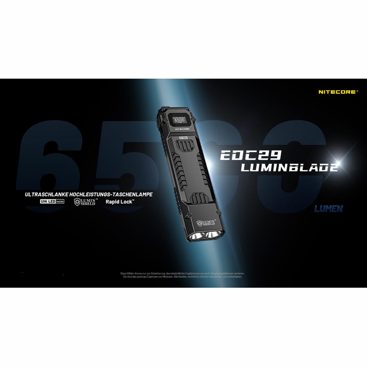 Nitecore LED Taschenlampe EDC29 LUMINBLADE 6500 Lumen - LED Taschenlampe