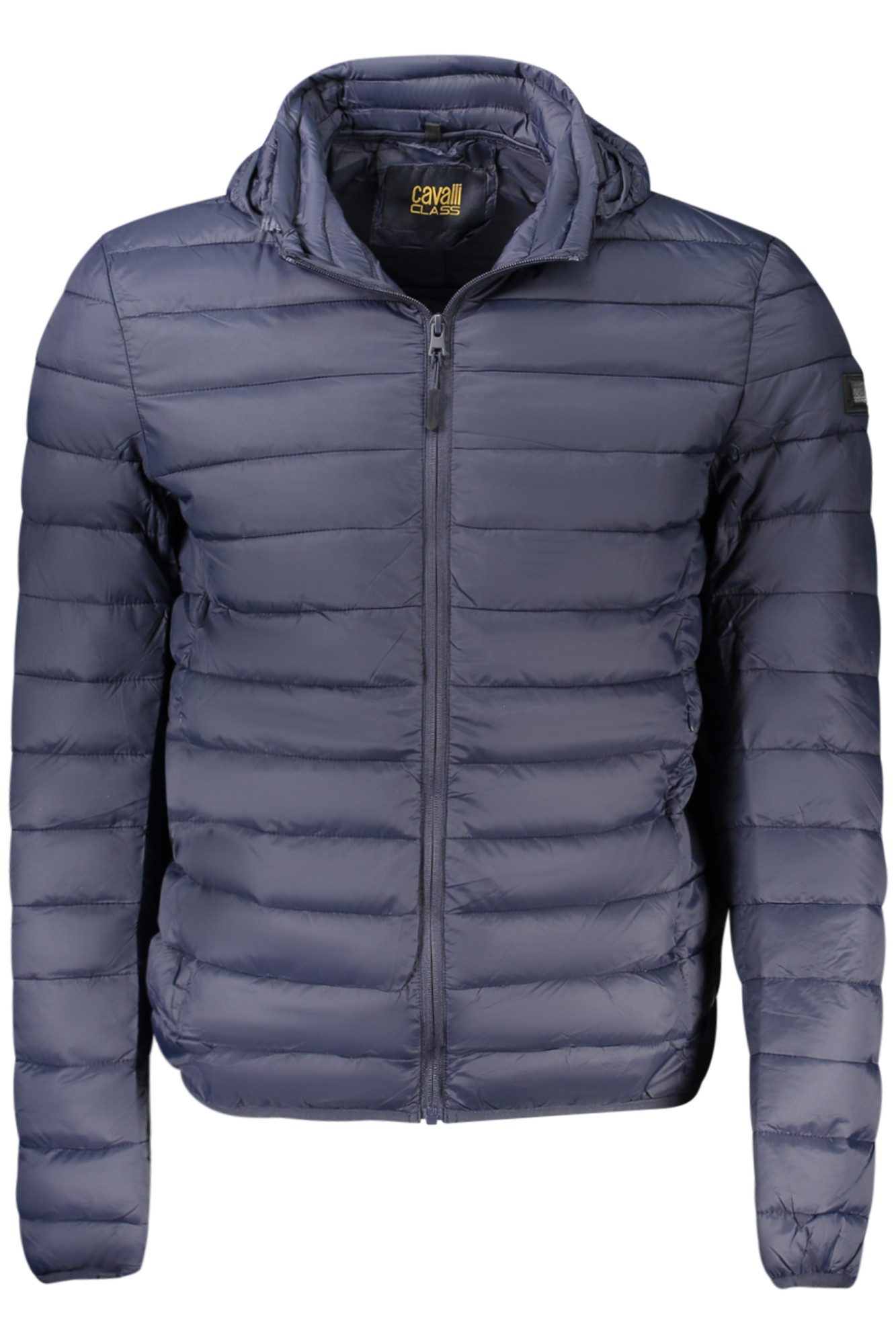 Cavalli Class Outdoorjacke Herren Blaue Kapuzenjacke mit Reißverschluss und Taschen