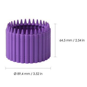 Crayola® Aufbewahrungsbox, Design der kultigen Crayola-Buntstife; Abmessungen: ca. Ø 9 x 6,5 cm