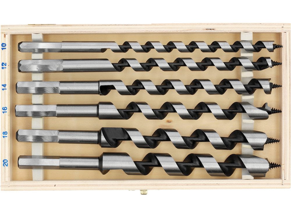 TOYA Holzbohrer Holzbohrer L-230 MM, 10-20mm, 6 Stücke, (6-tlg)