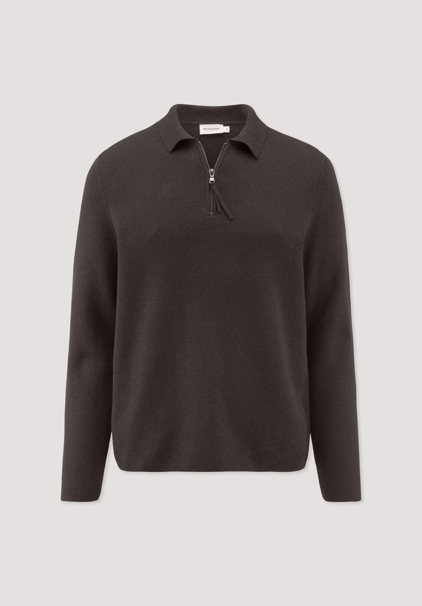 Hessnatur Strickpullover aus Bio-Baumwolle und Bio-Schurwolle (1-tlg)