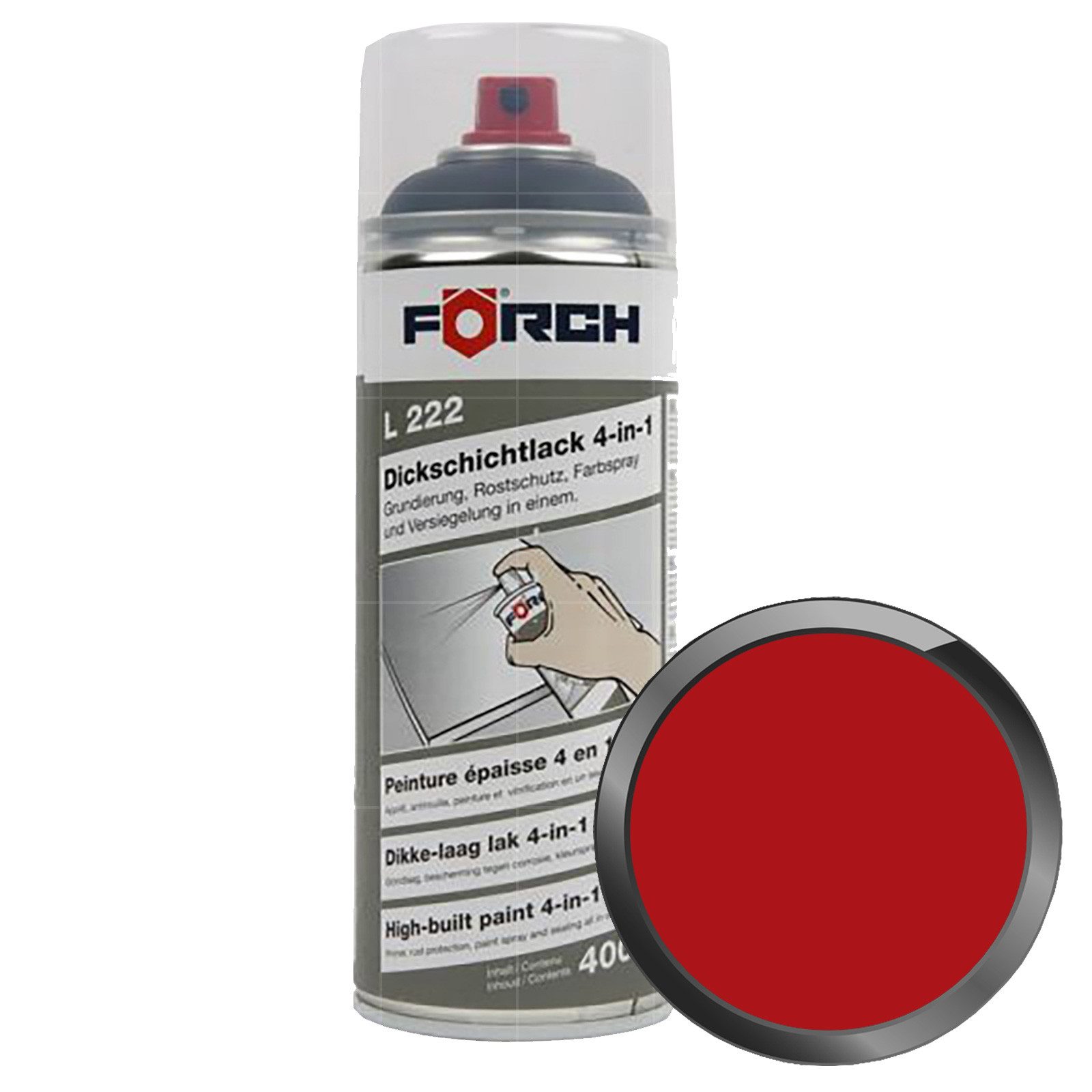 FÖRCH Rostschutzgrundierung L222 Dickschichtlack 4-in-1 - 0.4 Ltr