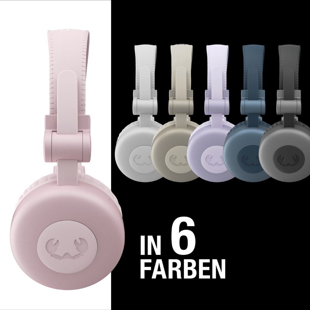 Kopfhörer Core Kabellose (Vintage-Retro-Design, Pink Stunden und Freiheit Smokey wireless Rebel mit Code leichtes Fresh´n Wiedergabezeit, Design) Faltbares 30