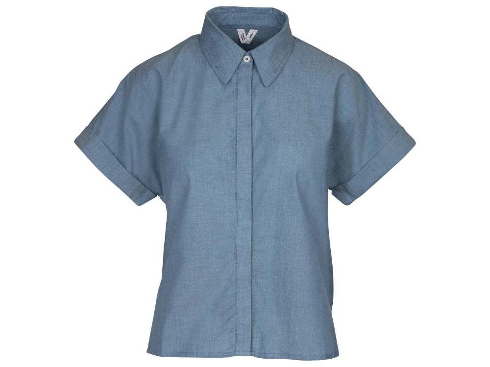 MELA chambray 'NILAY' Bio-Damen-Bluse MELA blau Blusentop