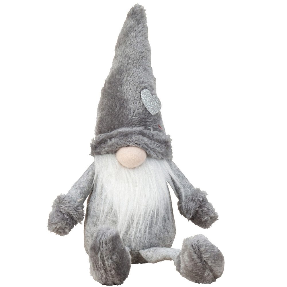 Mel-O-Design Weihnachtsfigur Weihnachtsdeko Weihnachtswichtel Wichtel (Winter Аксесуари для будинку, Höhe: 28 cm), mit flauschiger Stoff Mütze und Schlenkerbeinen