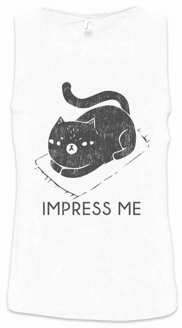 Tanktop Impress Me Cat Ärmelloses T-Shirt Katzen Kätzchen Kater Katze Cat