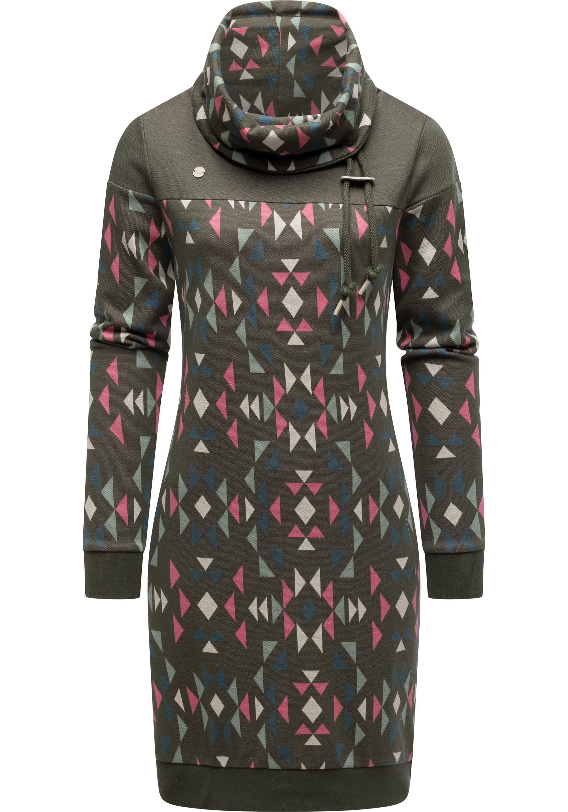 Ragwear Sweatkleid Chlloe Aztec YOUMODO stylisches Langarm Midikleid mit Az günstig online kaufen