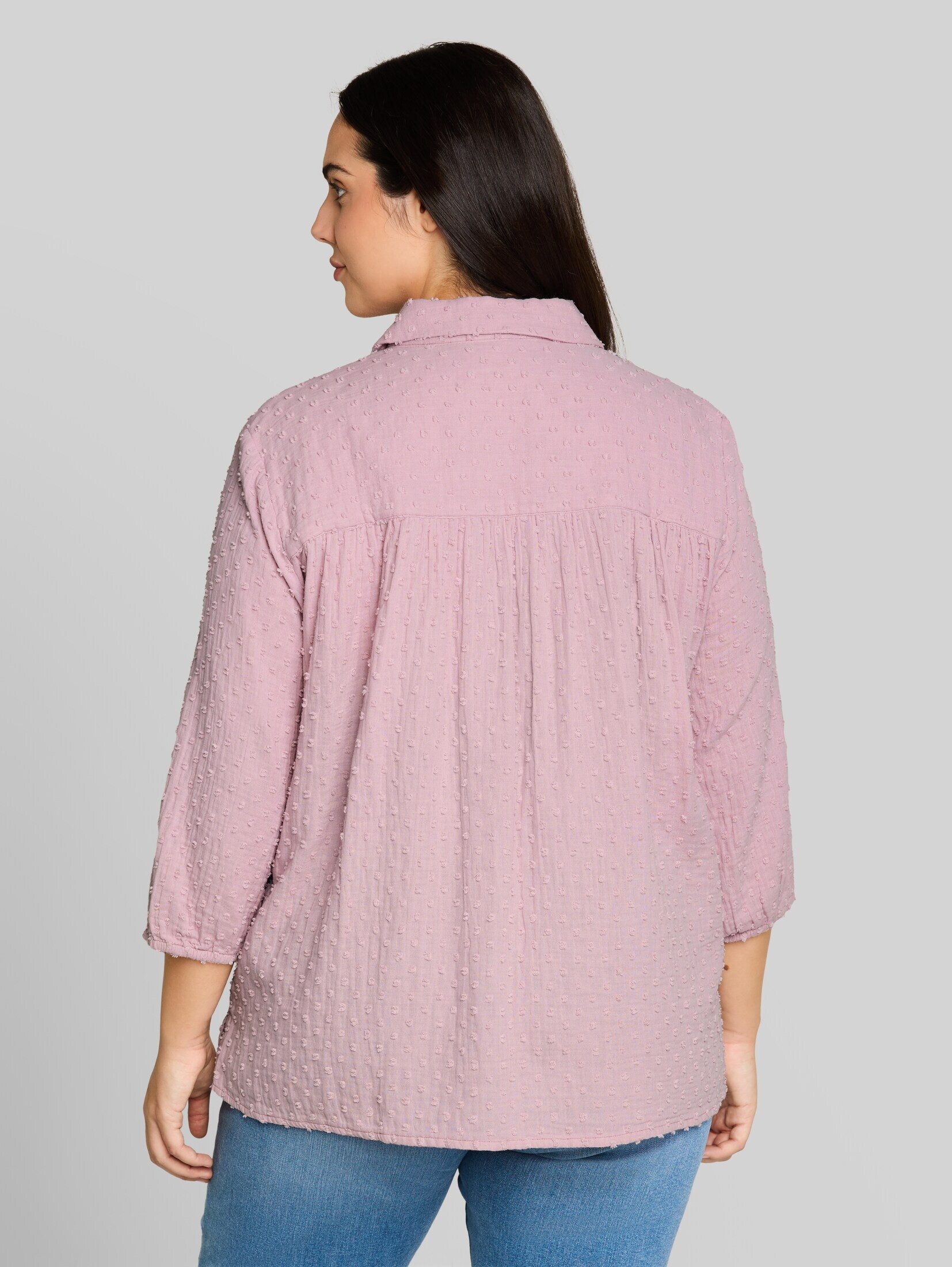 TOM TAILOR PLUS Langarmbluse Blusen & Shirts Plus Size - Bluse aus Baumwolle