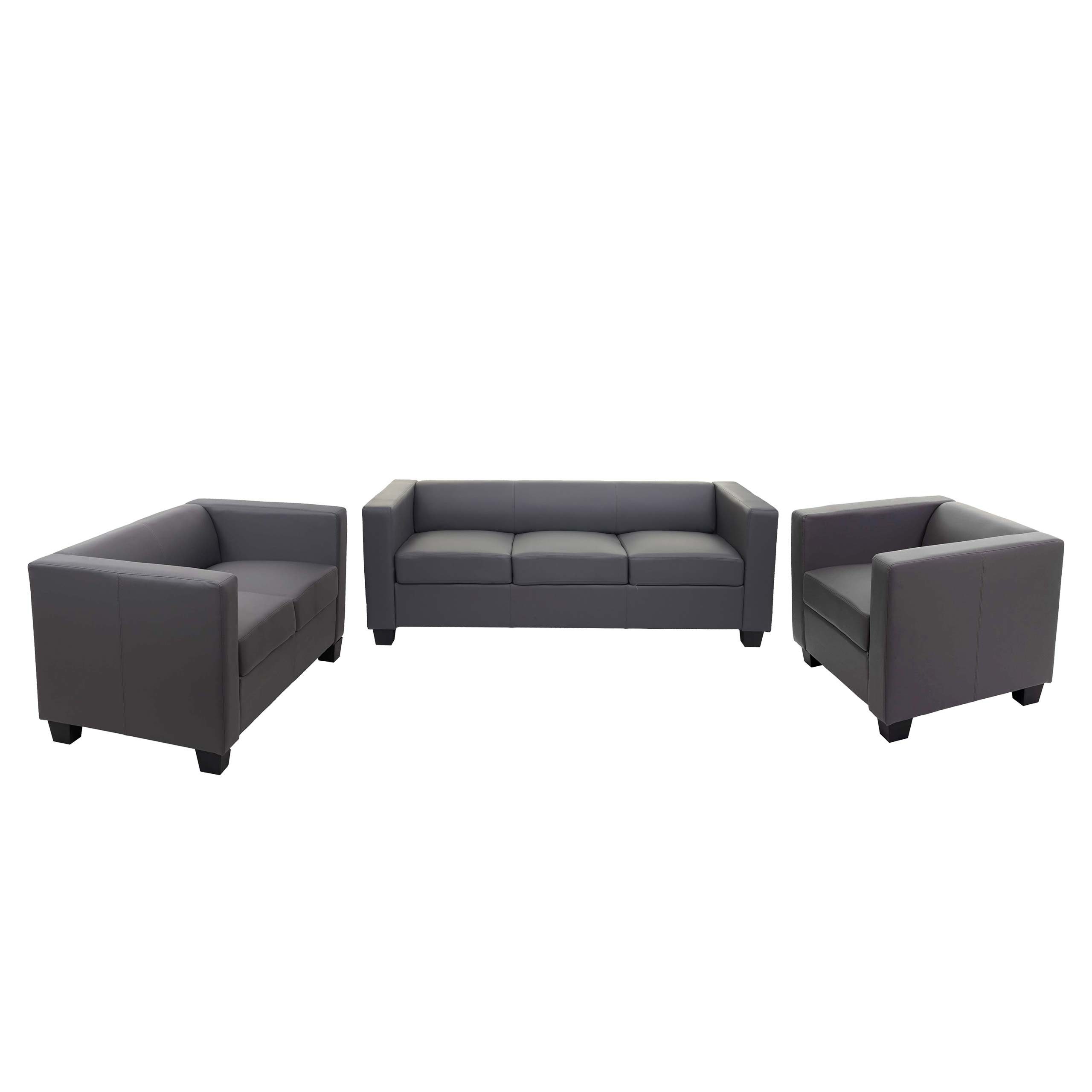 MCW Wohnlandschaft Lille-3-2-1-KL, Set, Bequeme Sitzpolsterung, Stabile Rahmenbauweise, Hohe Standfestigkeit