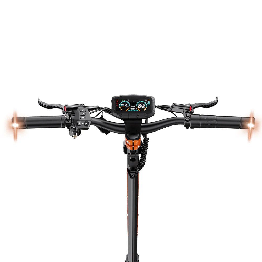 RCB TECH E-Scooter D7 MAX mit Straßenzulassung 2x1800W Doppelmotor NFC 100 km Reichweite, 500 W, 20 km/h, (Komplettset), Dual Motor, NFC-Schlüssel, App-Unterstützung, 1800W Peakleistung