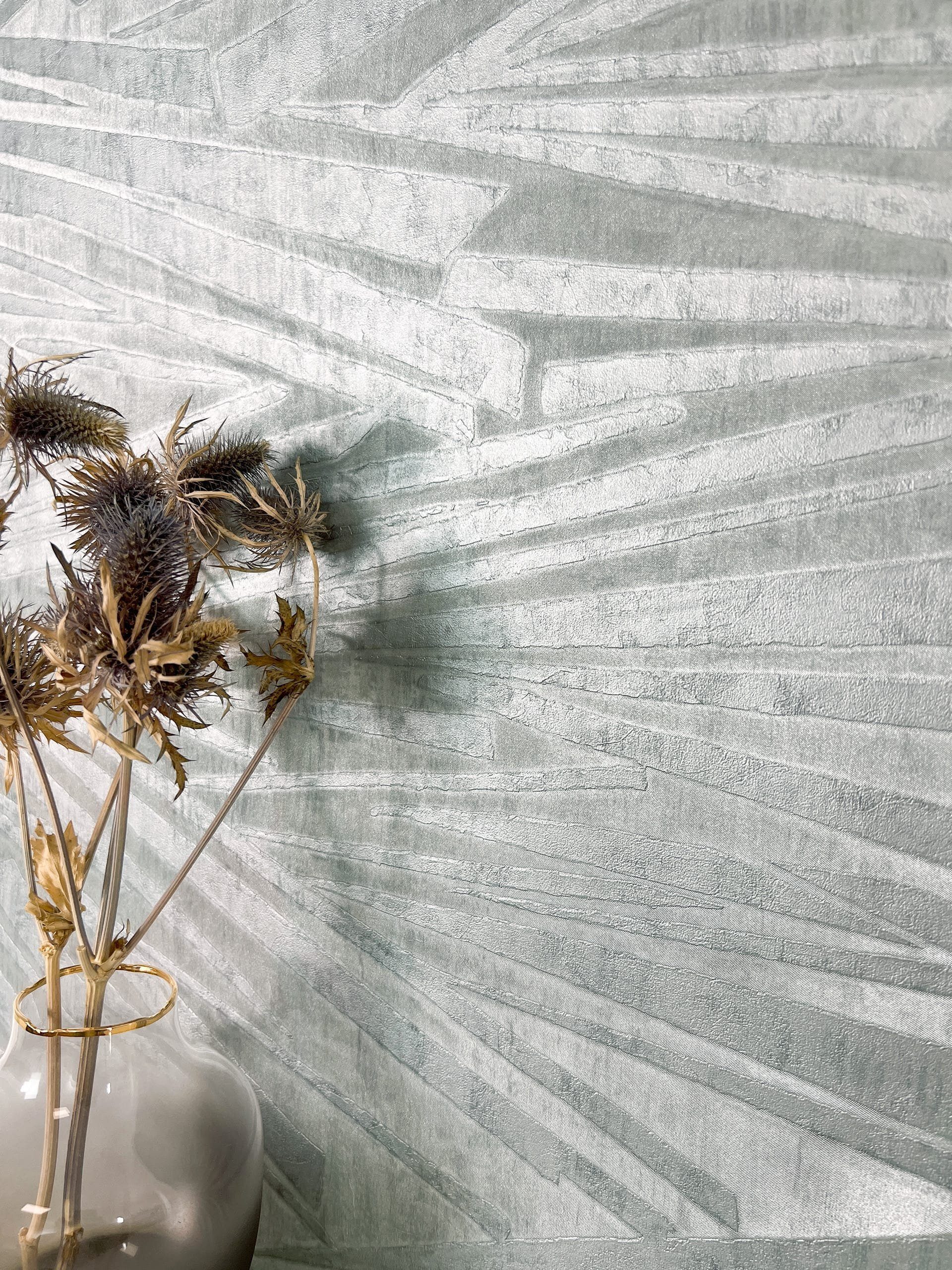 Newroom Vliestapete, Silber Tapete Glamour Linien günstig online kaufen
