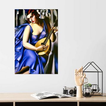 Posterlounge Wandfolie Tamara de Lempicka, Die Musikerin, Vintage Malerei