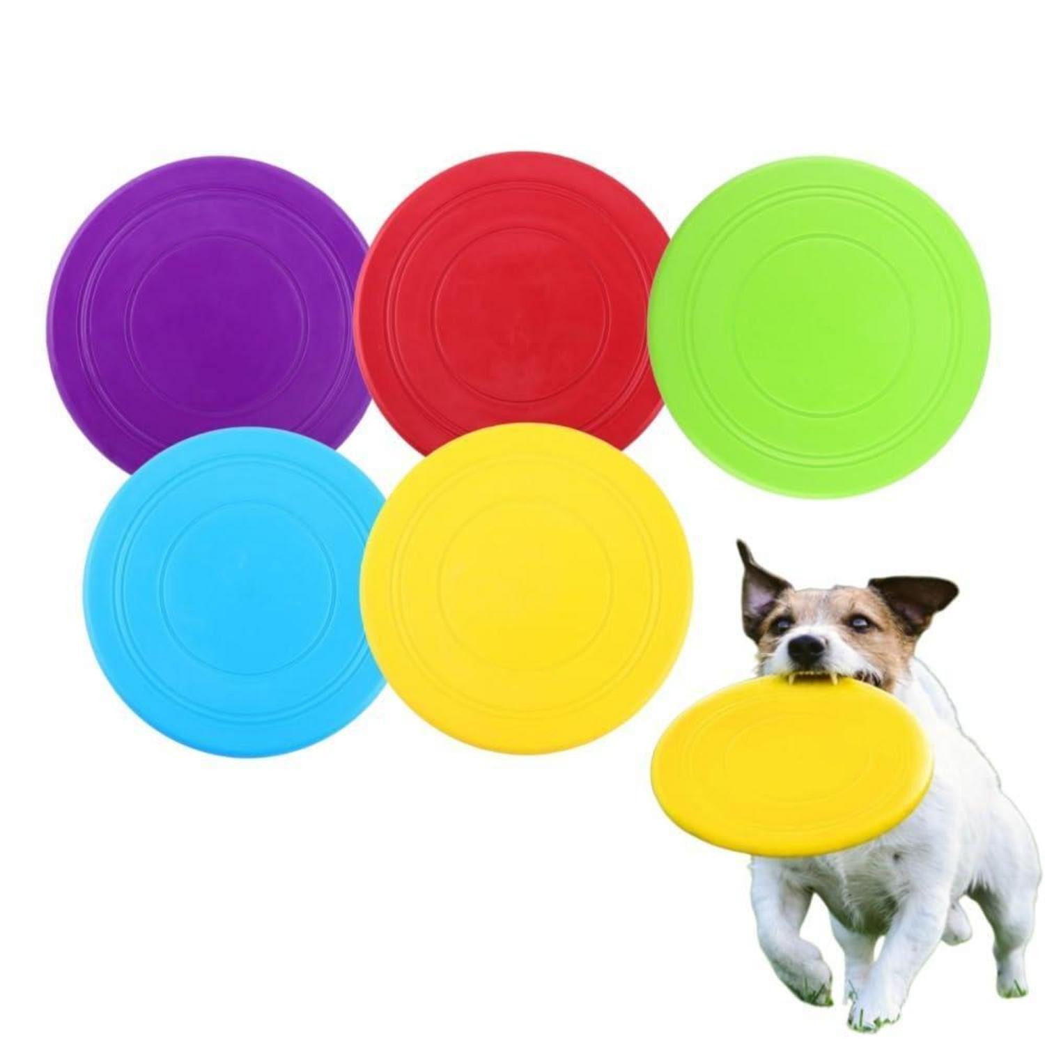LuxusKollektion Wurfscheibe Hunde Frisbee Set, 5er Pack, 17.5cm (5-St)