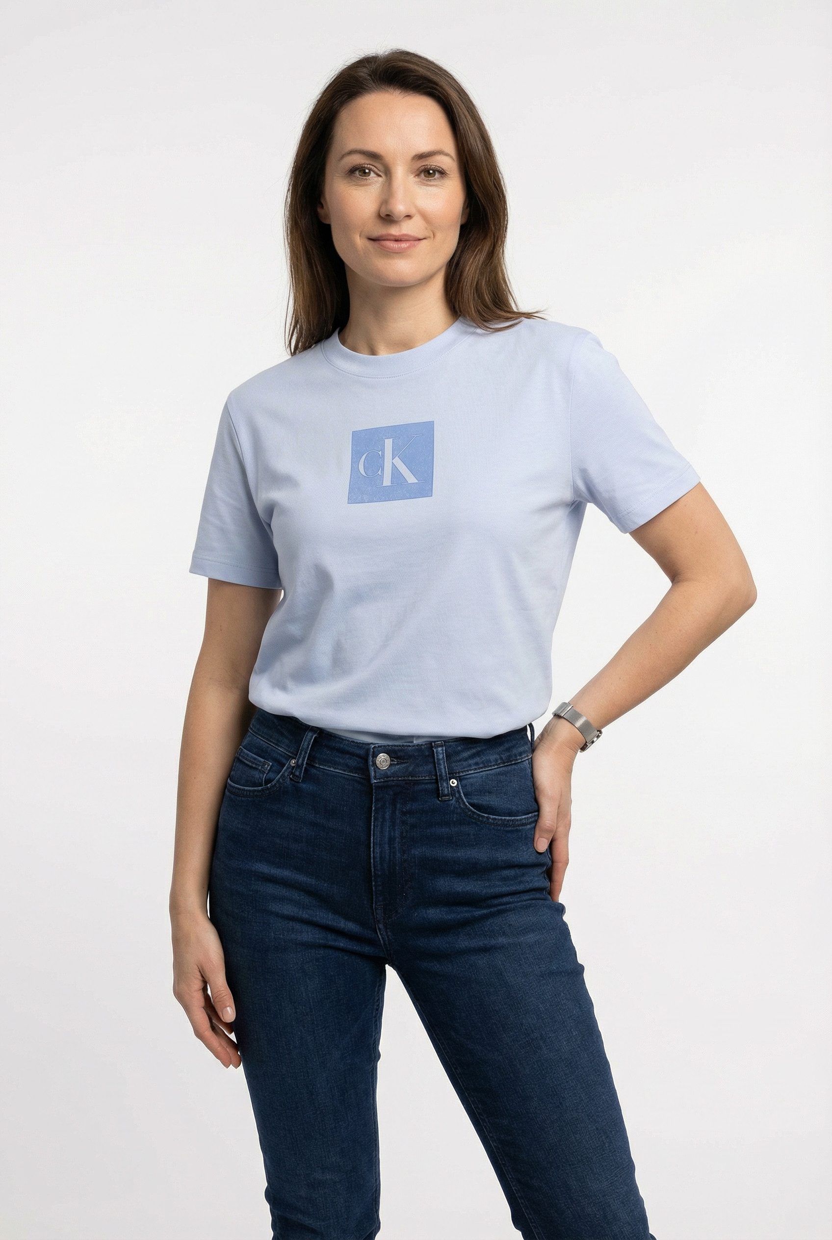 Calvin Klein Jeans T-Shirt CLASSIC FIT MONOGRAM TEE Regular fit mit Rundhal günstig online kaufen