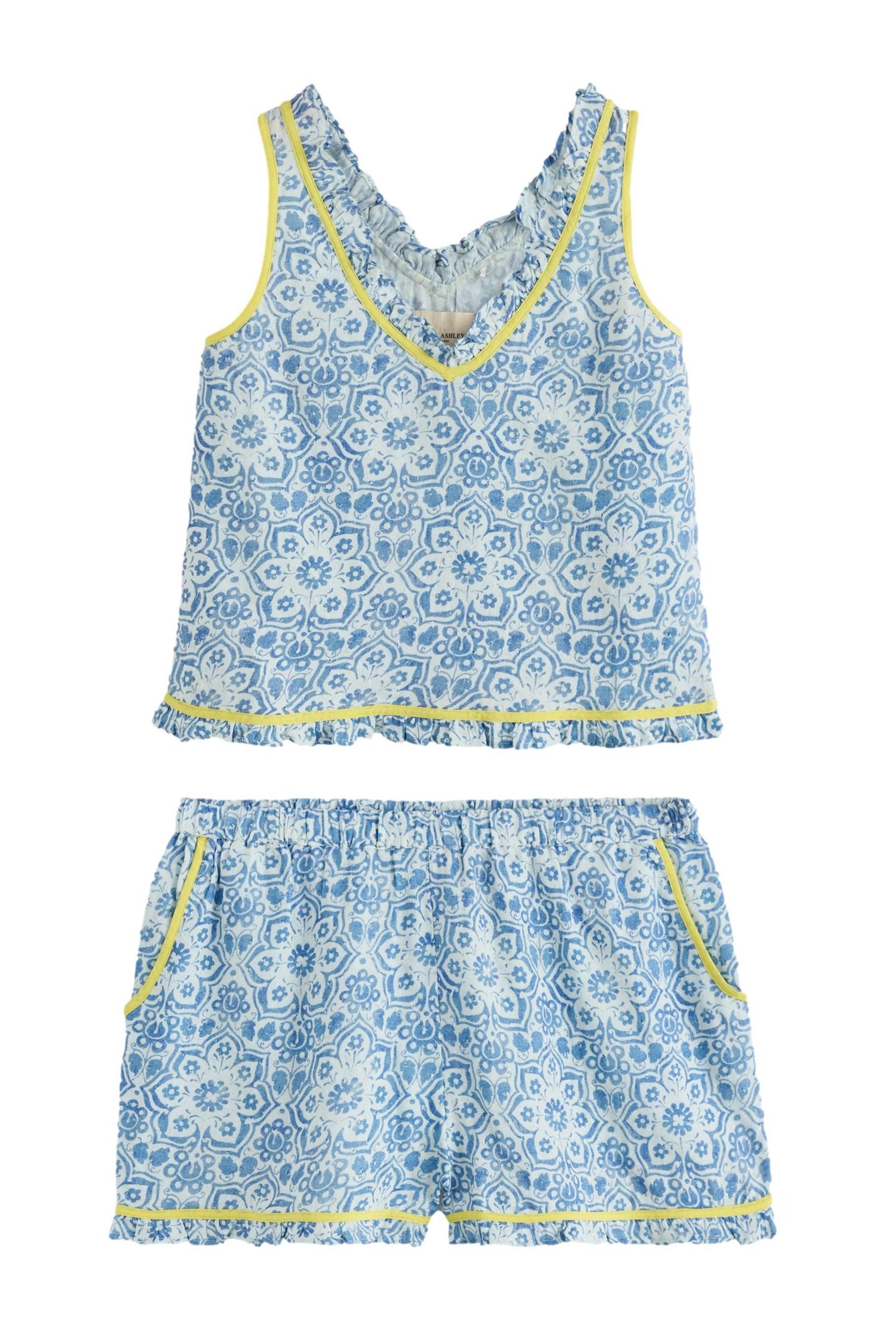 Pyjama Laura Ashley Sedbury Baumwoll-Shorts im Set