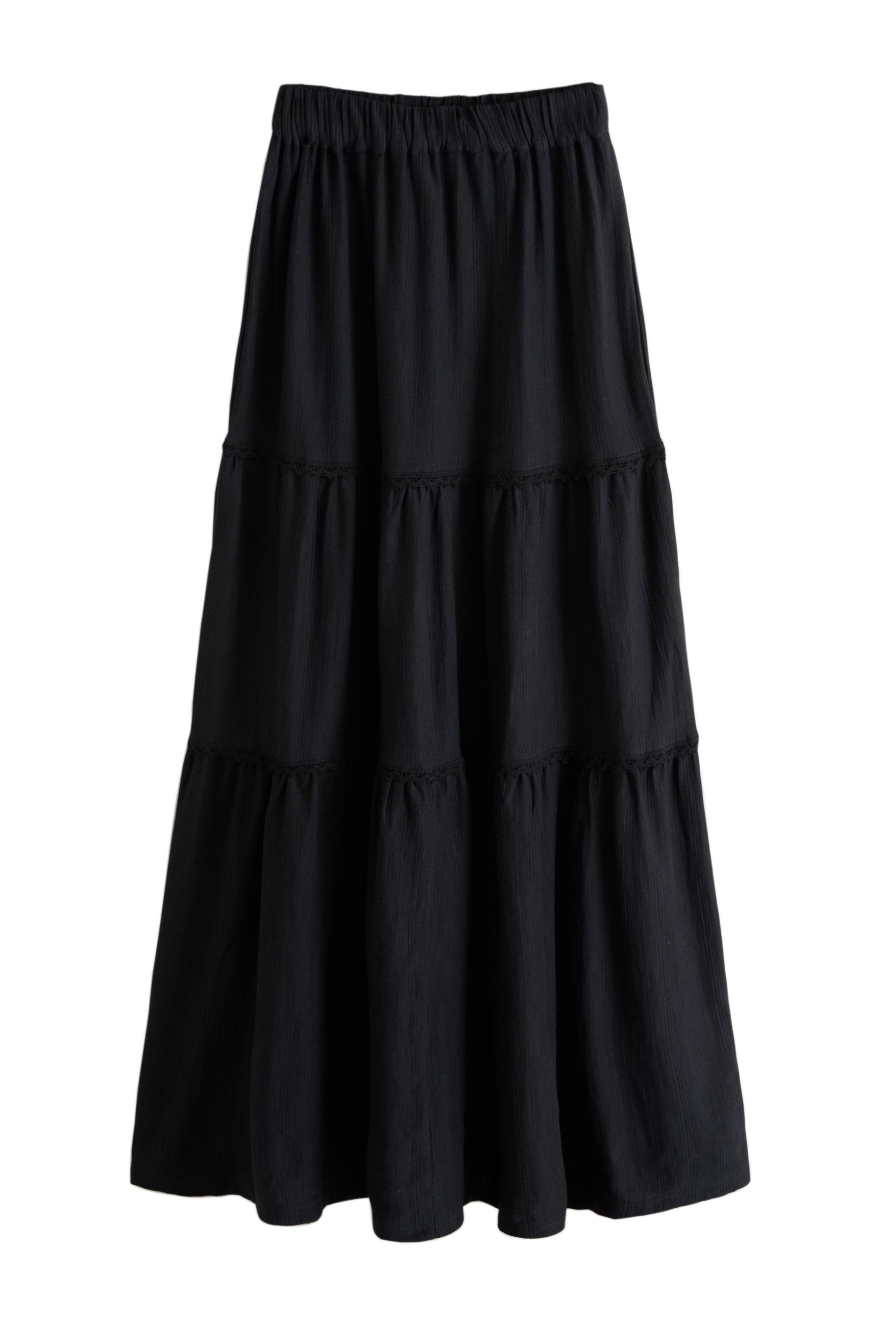 Next Maxirock Maxi-Stufenrock aus Baumwolle (1-tlg)