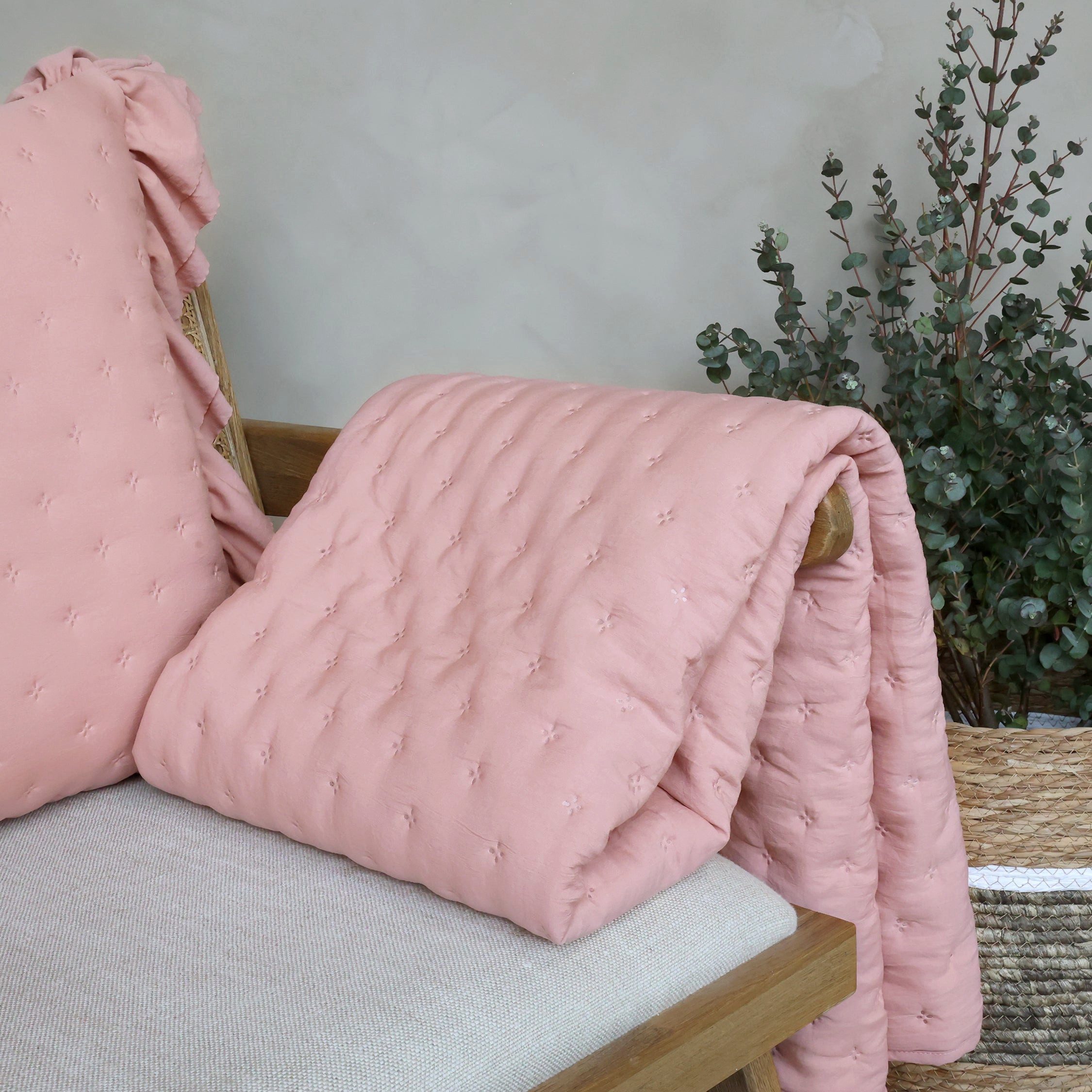 Chic Antique Tagesdecke Chic Antique Aix Soft Quilt Old Rose