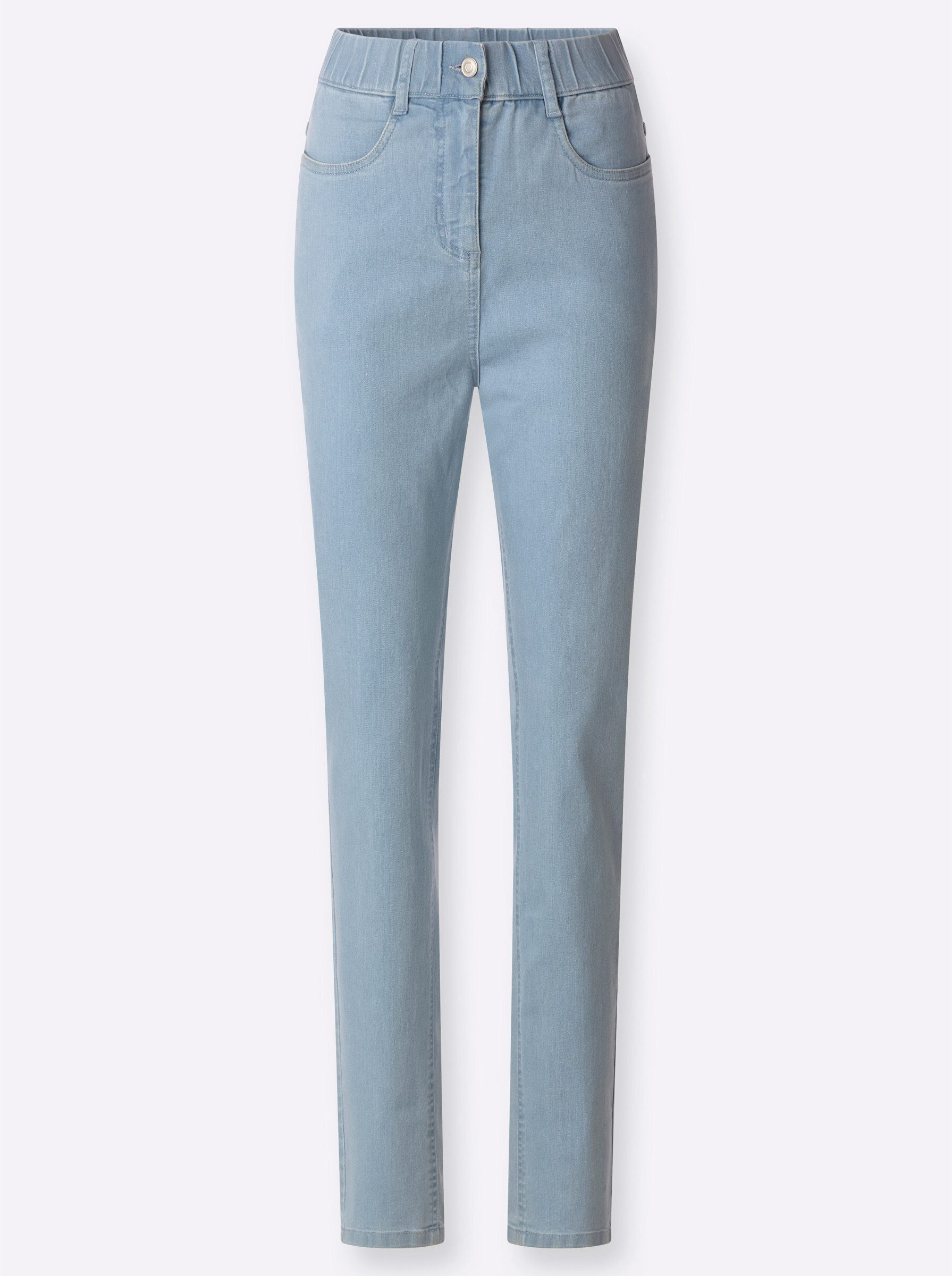 Sieh an! Bequeme Jeans Jeans erhöht