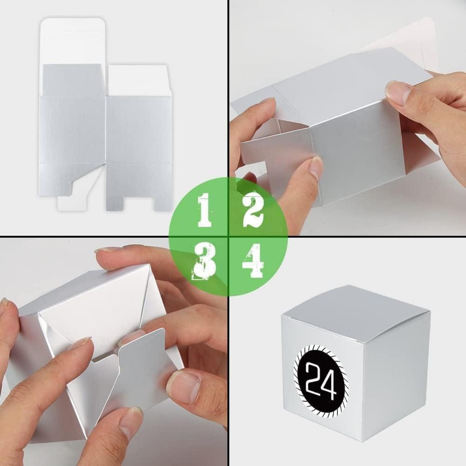 LuxusKollektion befüllbarer Adventskalender Adventskalender zum Befüllen 24 DIY Schachteln Geschenkboxen