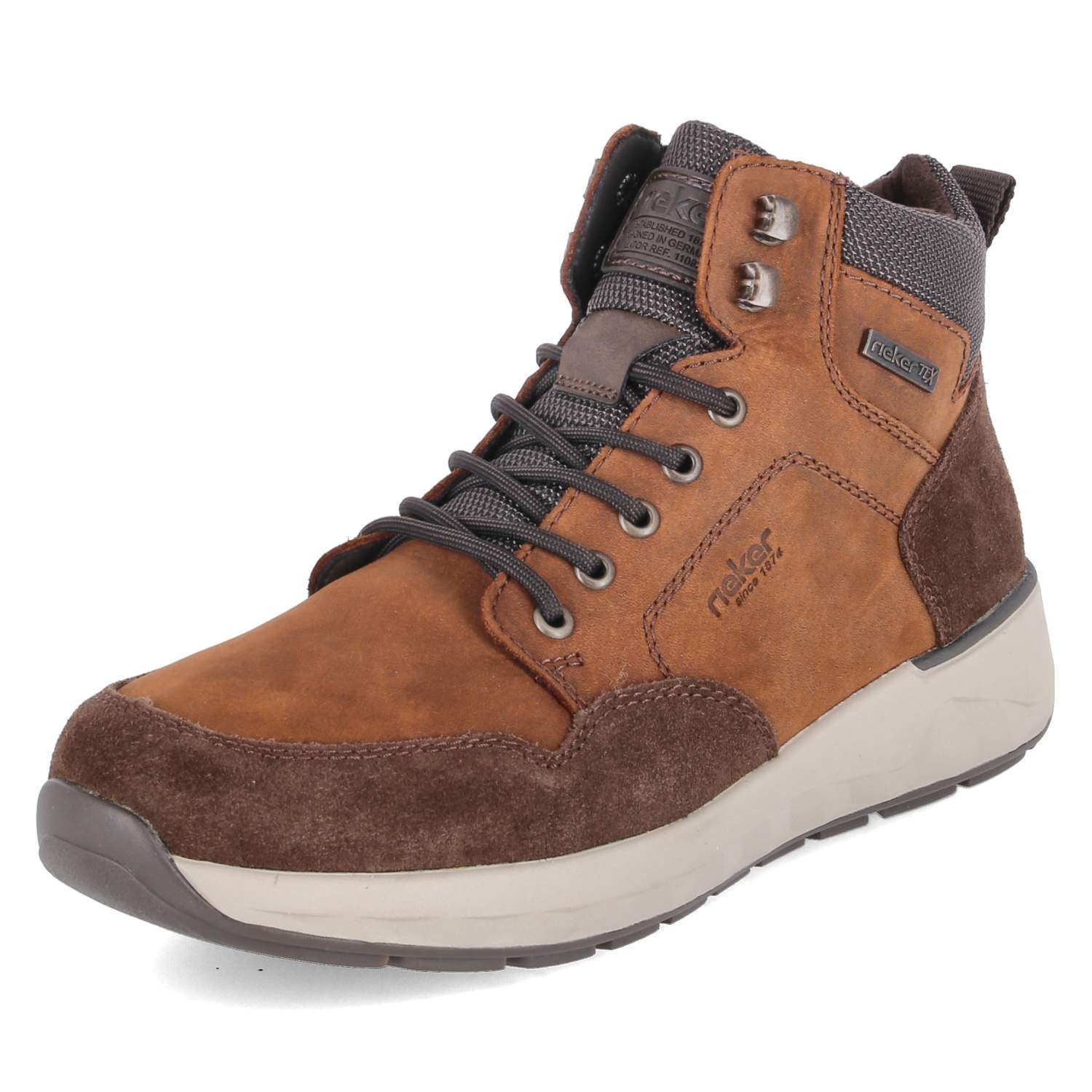 Rieker Rieker 11530-24 Herren Leder und Synthetik braun Schnürstiefel günstig online kaufen