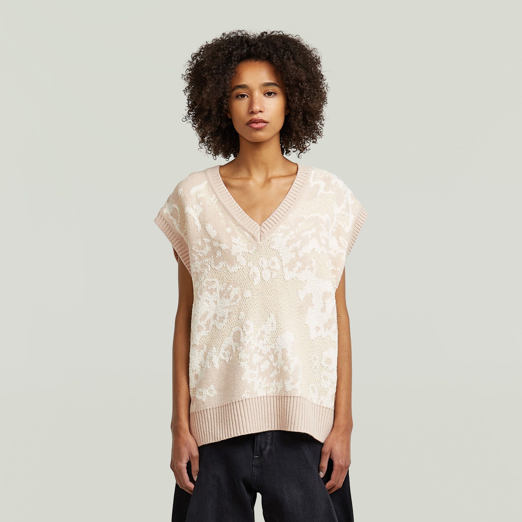 G-STAR Strickpullover Jacquard vest knit wmn