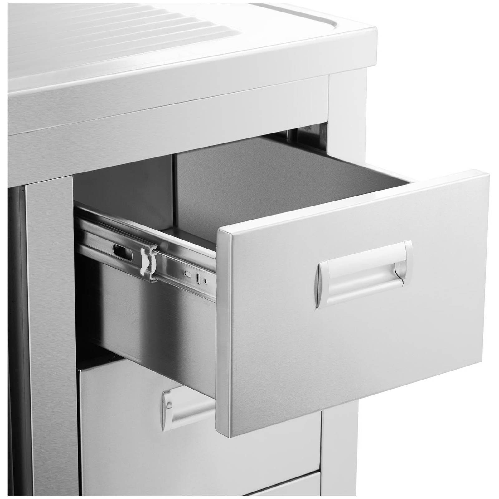 Royal Catering Spülenschrank 100 x 60 x 94,5cm Spülenunterschrank Becken Ed günstig online kaufen