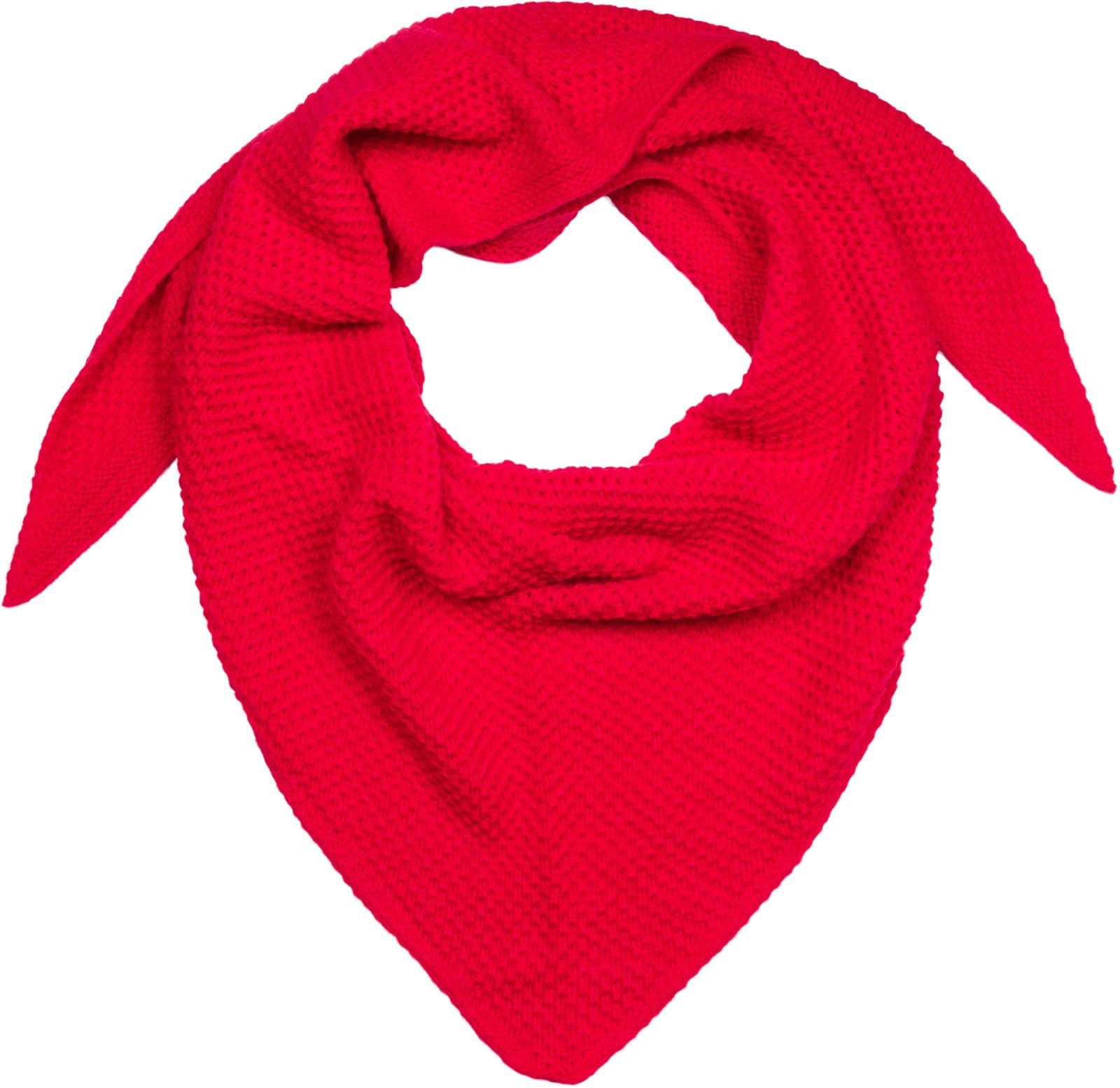 styleBREAKER Strickschal Strick Dreiecktuch Reiskorn Strickmuster, (1-St)